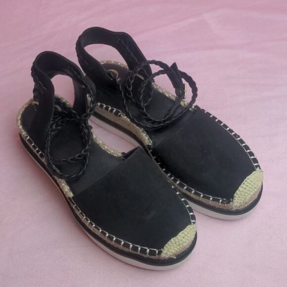 JLo Jennifer Lopez Black Espadrilles size 8 - Picture 1 of 5